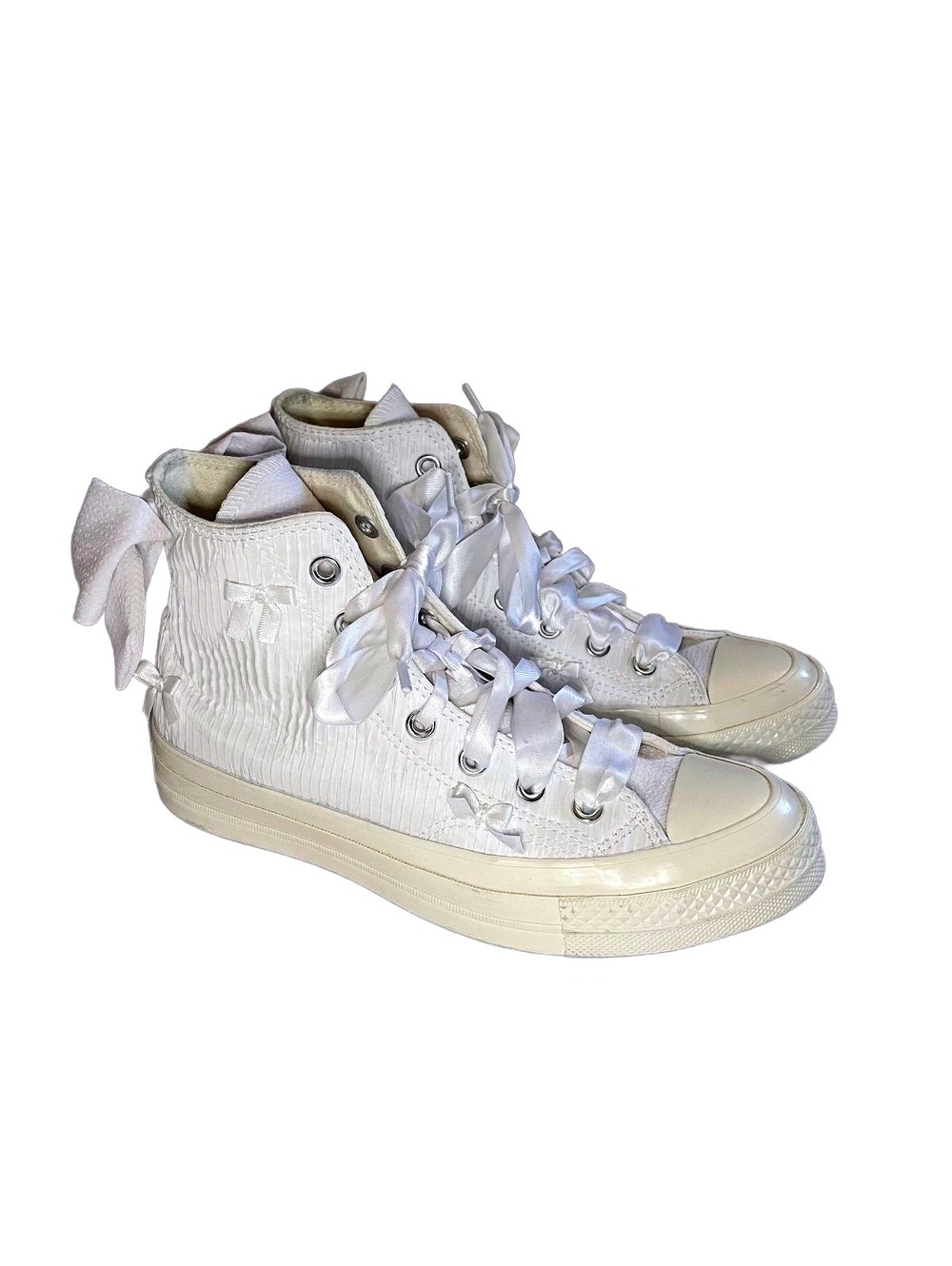 Converse Chuck 70 Bows High Top White/White/Egret Size 8